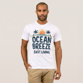 T-shirt Ocean Breeze Easy Living (Devant entier)