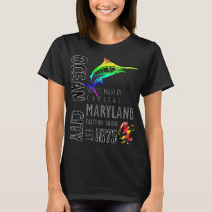 T-shirt Ocean City Maryland White Marlin Capital Eastern S