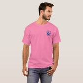 T-shirt Ocean City MD Blue Ocean Wave Circle Design (Devant entier)