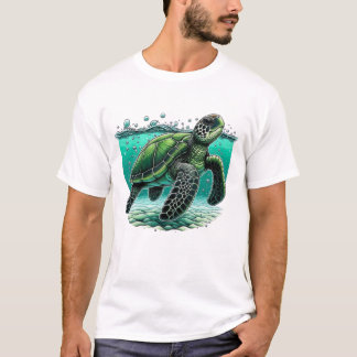 T-shirt 🌊 Ocean Explorer Sea Turtle 🐢