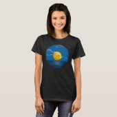 T-shirt Ocean Grooves Vinyl Ocean Night Art (Devant entier)