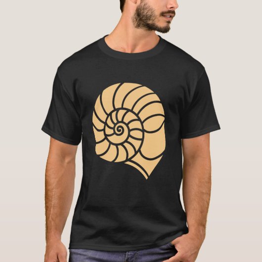 T-shirt Ocean Humor Minimalist Shells Simple Seashell (Devant)