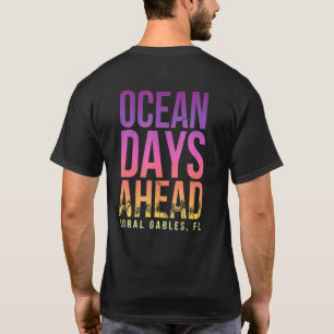 T-shirt Océan Jours Après Coral Gables Plage Floride Plage