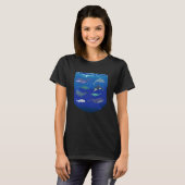 T-shirt Ocean Life  Sea Dolphin Whales bowheads narwhals o (Devant entier)