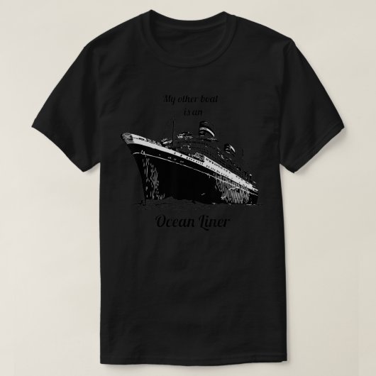 T-shirt Ocean Liner Funny Boat Envy (Design devant)