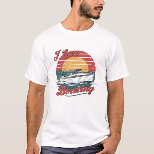 T-shirt Ocean Love Boating (Devant)