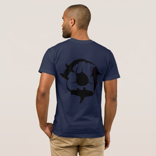 T-shirt Ocean Outlines (Dos entier)
