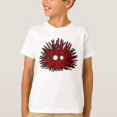 T-shirt Océan rouge Uni épineux de hérisson d'oursin (Devant)