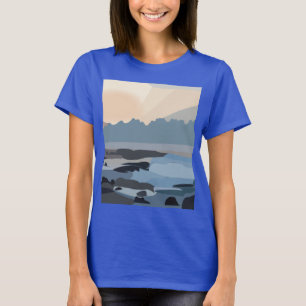 T-shirt Ocean Sea Sky Nature