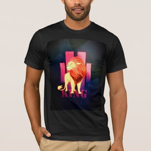 T-shirt OceanicWaves king lion(unique) (Devant)