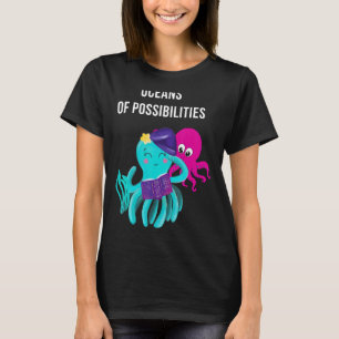 T-shirt Océans Des Possibilités Animaux De Mer Lecture Été
