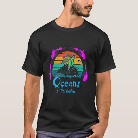 T-shirt Océans Des Possibilités Lecture Été 2022 Bibliothè (Devant)