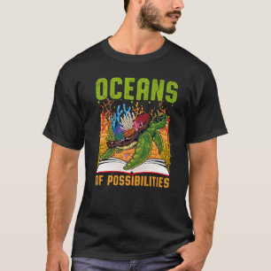 T-shirt Océans Des Possibilités Lecture Été Bibliothécaire