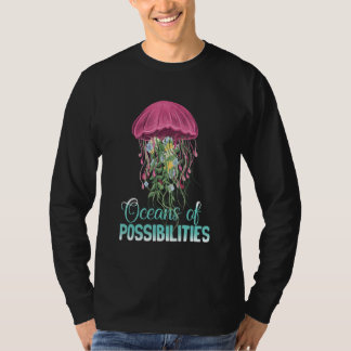 T-shirt Océans Des Possibilités Lecture Été Jellyfish 2