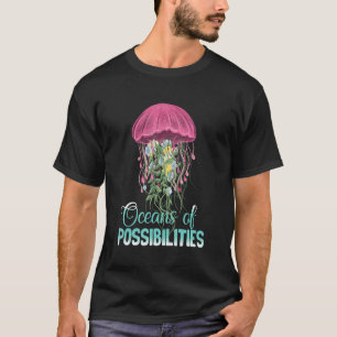 T-shirt Océans Des Possibilités Lecture Été Jellyfish 2