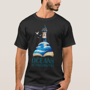 T-shirt Océans Des Possibilités Phare Lecture Été