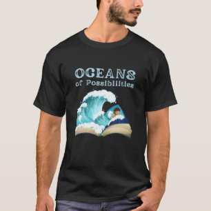 T-shirt Océans Des Possibilités Réserver Vagues Été Lectur