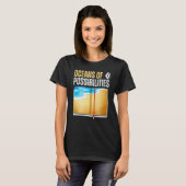 T-shirt Oceans Of Possibilities Reading Books Ocean Reader (Devant entier)