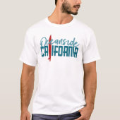 T-shirt Oceanside California - Surfboard (Devant)