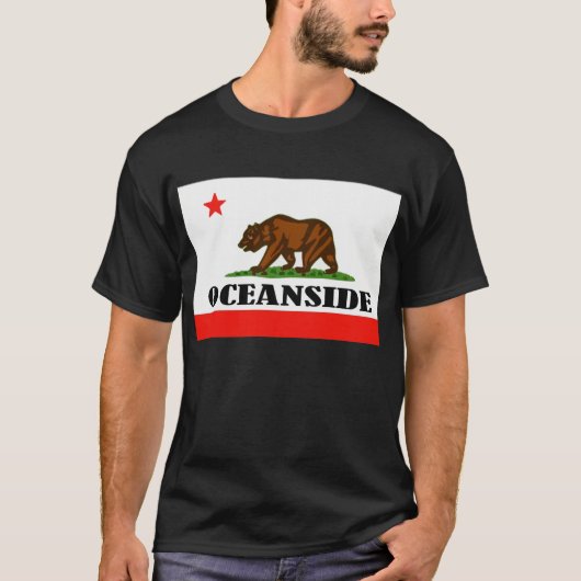 T-shirt Oceanside, Californie (Devant)