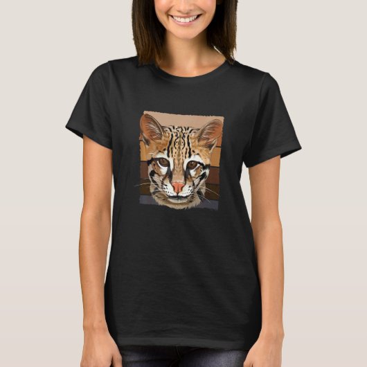T-shirt Ocelot Bengale Chat Sauvage (Devant)