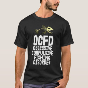 T-shirt Ocfd S Squelette Os de Poisson Tees Dent Pointues