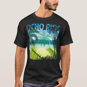 T-shirt Ocho Rios Jamaïque Beach Été Correspondant Famille