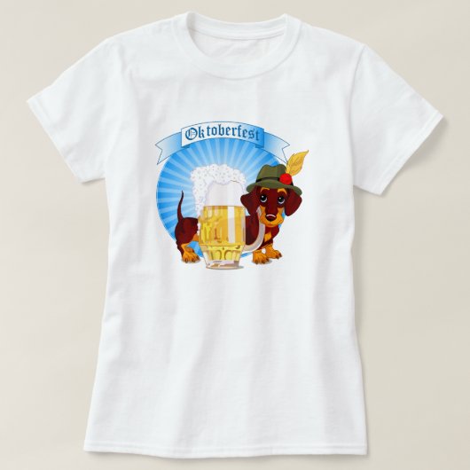 T-shirt Octoberfest Dachshund (Design devant)