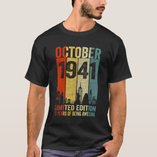 T-shirt Octobre 1941 82 Ans D'Être Impressionnant