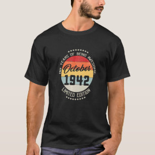 T-shirt Octobre 1942 80e anniversaire 80 ans d'être Aweso