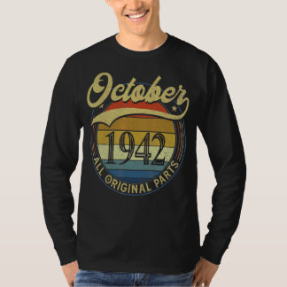 T-shirt Octobre 1942 Toutes les pièces d'origine Vintage A