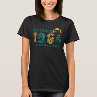 T-shirt Octobre 1964 Cat Retro