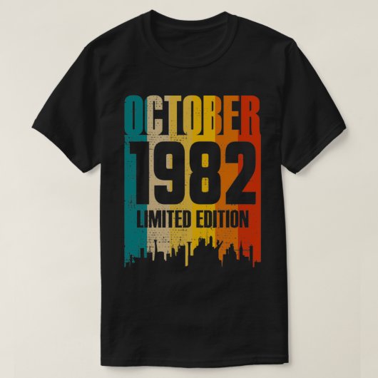 T-shirt Octobre 1982 39 Anniversaire Edition Limitée (Design devant)