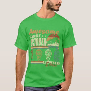 T-shirt octobre 1998 vintage anniversaire cadeau vintage v