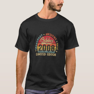 T-shirt Octobre 2008 14e anniversaire Légendaire Awesome E
