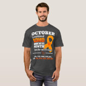 T-shirt Octobre Est Le Mois De Sensibilisation TDAH Nation (Devant entier)