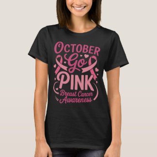T-shirt Octobre Rose Mois de la sensibilisation au cancer
