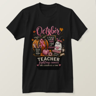 T-shirt Octobre Teacher Strong™ | Sensibilisation au cance