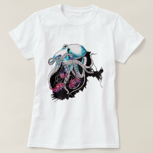 T-shirt Octopus aquarelle (Design devant)