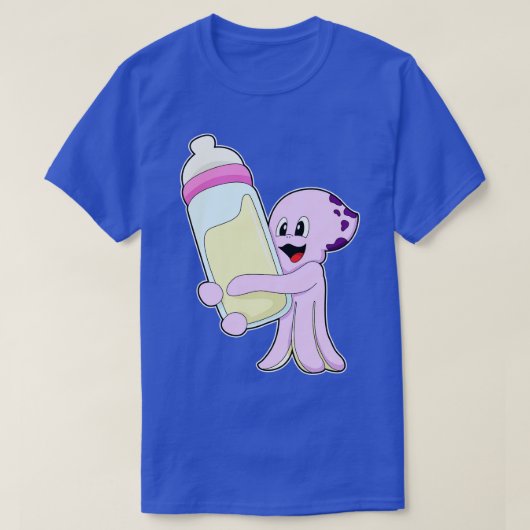 T-shirt Octopus avec Bébé Bouteille Lait (Design devant)