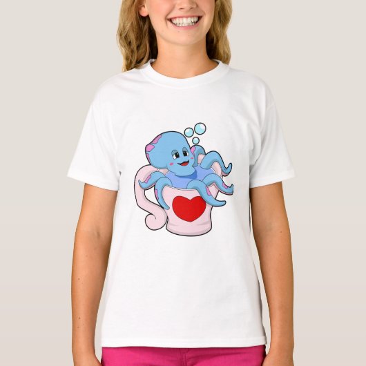 T-shirt Octopus avec Coeur Cup.PNG (Devant)