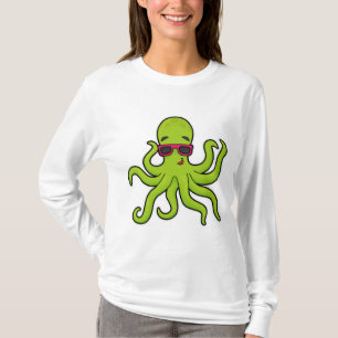 T-shirt Octopus avec lunettes de soleil