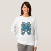 T-shirt Octopus avec lunettes de soleil (Devant entier)