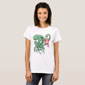 T-shirt Octopus avec Popcorn (Devant entier)