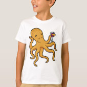 T-shirt Octopus avec verre de jus (Devant)
