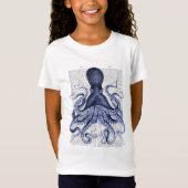 T-Shirt Octopus bleu (Devant)