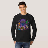 T-shirt Octopus Book Scuba Diver Bookworm Drôle Reader Rea (Devant entier)