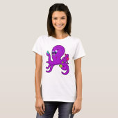 T-shirt Octopus comme enseignant avec équipement de labora (Devant entier)