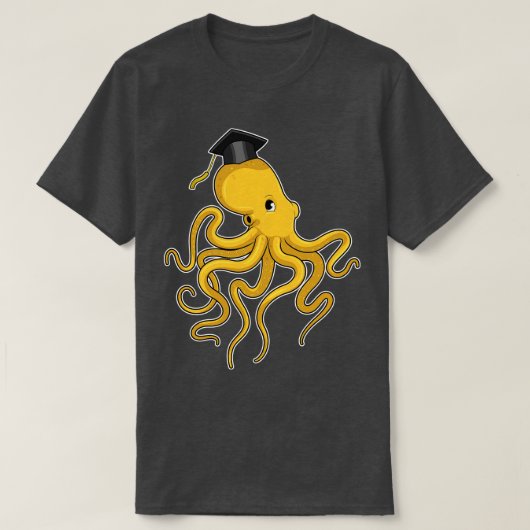 T-shirt Octopus comme étudiant avec diplôme (Design devant)