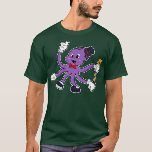 T-shirt Octopus comme magicien avec Casquette